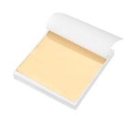 sourcing map 120pcs Leaf Sheets, 3.5" x 3.5" Metallic Foil Leaf Paper for DIY Crafts, Furniture, Nails, Paintings Decoration Vintage Gold