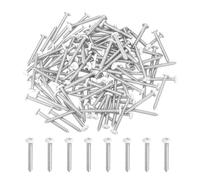 sourcing map 120Pcs M3.5 x 32mm White Pan Head Self Tapping Screws, Galvanized Carbon Steel Self Drilling Screws for Metal Sheet Metal Screw, Silver