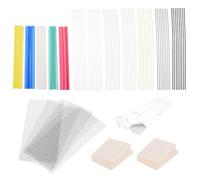 sourcing map 120pcs Plastic Welding Rods PU/PP/ABS/PE/TPO/PA/PC Welding Strips Welder Rods with Wire Net Sponge Tape for Plastic Welder,Car Bumper, Kayak Repair