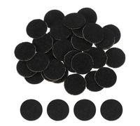 sourcing map 120Pcs Round Felt Circles, 12mm (1/2") Black Non-Woven Felt Fabric Sticker Self-Adhesive Felt Pads Pre Cut Felt Pads for Sewing Costume Handcraft Cut Crafts DIY Projects