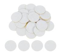 sourcing map 120Pcs Round Felt Circles, 30mm (1-1/8") White Non-Woven Felt Fabric Sticker Self-Adhesive Felt Pads Pre Cut Felt Pads for Sewing Costume Handcraft Cut Crafts DIY Projects