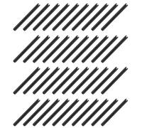 sourcing map 120Pcs Slotted Split Roll Pins 3/50 Inch(1.5mm) Dia. 4/5 Inch(20mm) Length 65Mn Steel Spring Tension Expansion Dowels for Secure Fastening, Black