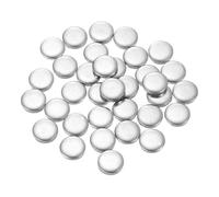 sourcing map 120Pcs Stainless Steel Disc, 11/32"(9mm) Dia 0.1"(2.5mm) Thick 304 Stainless Steel Flat Round Sheet Blank Round Circle Plate for Crafts Metal Stamping and Jewelry Making
