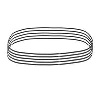 sourcing map 1220mm GT-2 Timing Belt, 5pcs 6mm Width 2mm Pitch 3D Printing GT-2 Timing Belt Closed Loop Rubber, Black