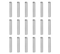 sourcing map 128Pcs 2 x 10mm Dowel Pin, 304 Stainless Steel Round Head Flat Chamfered End Dowel Pins, Shelf Support Pegs Fasten for Fastening Elements, Cabinet Furniture Installation