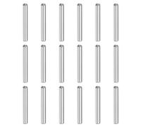 sourcing map 128Pcs 2 x 15mm Dowel Pin, 304 Stainless Steel Round Head Flat Chamfered End Dowel Pins, Shelf Support Pegs Fasten for Fastening Elements, Cabinet Furniture Installation