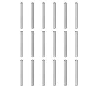 sourcing map 128Pcs 2 x 20mm Dowel Pin, 304 Stainless Steel Round Head Flat Chamfered End Dowel Pins, Shelf Support Pegs Fasten for Fastening Elements, Cabinet Furniture Installation