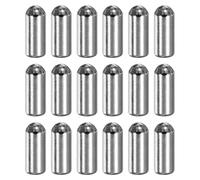 sourcing map 128Pcs 2 x 5mm Dowel Pin, 304 Stainless Steel Round Head Flat Chamfered End Dowel Pins, Shelf Support Pegs Fasten for Fastening Elements, Cabinet Furniture Installation