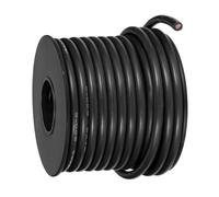 sourcing map 12AWG Flexible Silicone Wire 9m/30ft, 12 Gauge Tinned Copper Electrical Stranded Wire 200 Celsius/392 Fahrenheit High Temperature Hookup Spool for DIY Model Wiring, Black