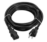 sourcing map 12ft 18 AWG Black 18/3 Universal Power Cord C13 to NEMA 5-15P 10A 125V 3-Prong Extension Power Cord for PC,Computer,Printers,TV,AC Adapter,Laptop,Monitor,Projector