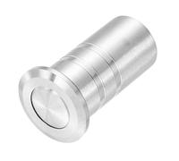 sourcing map 12mm/0.47" Door Latch Dust Protector, 304 Stainless Steel Dust-Proof Security Sliding Lock Inserts, Barrel Bolt Lock Accessories for Interior and Outdoor Latch, Silver