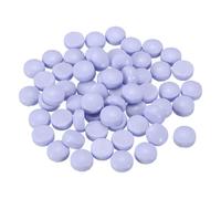 sourcing map 12mm Glass Mosaic Tiles, 200g Round Iridescent Glass Pieces Recycled Mosaic Tiles Bulk for Vase Flower Pots Aquarium Decor Garden Project DIY Art Craft, Light Purple