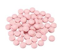 sourcing map 12mm Glass Mosaic Tiles, 200g Round Iridescent Glass Pieces Recycled Mosaic Tiles Bulk for Vase Flower Pots Aquarium Decor Garden Project DIY Art Craft, Pink