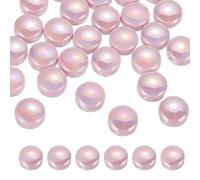 sourcing map 12mm Glass Mosaic Tiles, 300g Round Iridescent Glass Pieces Recycled Mosaic Tile Bulk for Vase Flower Pots Aquarium Decor Garden Project DIY Art Craft, Iridescent Light Purple