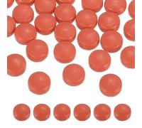 sourcing map 12mm Glass Mosaic Tiles, 300g Round Iridescent Glass Pieces Recycled Mosaic Tile Bulk for Vase Flower Pots Aquarium Decor Garden Project DIY Art Craft, Red