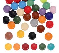 sourcing map 12mm Glass Mosaic Tiles, 300g Round Iridescent Glass Pieces Recycled Mosaic Tile Bulk for Vase Flower Pots Aquarium Decor Garden Project DIY Art Craft, Multicolor