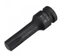 sourcing map 12mm Impact Ribe Bit Socket, 3/8" Square Drive 60mm Length CR-MO Metric Sizes