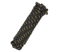 sourcing map 12mm x 15m Polypropylene Rope,Solid Braided Utility Rope All Purpose Boat Marine Cord for Camping,Flag Pole,Clothesline,Outdoor,Orange/Black