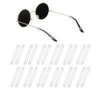 sourcing map 12pair Silicone Eyeglass Temple Tips Sleeve Retainer Anti-Slip Eyewear Retainers Elastic Comfort Glasses Ear Grips for Daily Wear Glasses Sunglasses Reading Eyeglasses, Transparent