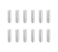 sourcing map 12Pcs 1/16"x1/4" Dowel Pins, 304 Stainless Steel Locating Pin Cylindrical Shelf Support Pegs for Metal Devices, Furniture Installation and Wood Bunk Bed, Silver Tone