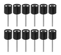 sourcing map 12pcs 1/2 Inch Sanding Drum Rubber Mandrels 2.35mm Shank Sanding Sleeve Holder for Drum Sander Rotary Grinder