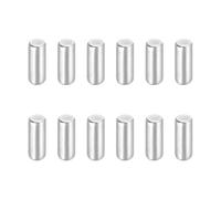 sourcing map 12Pcs 1/8"x5/16" Dowel Pins, 304 Stainless Steel Locating Pin Cylindrical Shelf Support Pegs for Metal Devices, Furniture Installation and Wood Bunk Bed, Silver Tone