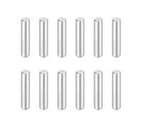 sourcing map 12Pcs 1/8"x5/8" Dowel Pins, 304 Stainless Steel Locating Pin Cylindrical Shelf Support Pegs for Metal Devices, Furniture Installation and Wood Bunk Bed, Silver Tone