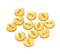 sourcing map 12pcs 16L Orange Round Sewing Buttons 10mm 3/8" Resin 2-Hole Fish Eye Craft Replacement Button for Craft Decoration Pants Dress Skirt Clothing Fastener Buttons