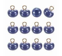 sourcing map 12pcs 16L Round Faux Pearl Buttons 10mm 3/8" Half Ball Dome Metal Shank Sewing Buttons Replacement DIY Small Button for Clothing Bridal Wedding Dress DIY Crafts, Dark Purple