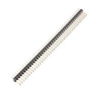 sourcing map 12Pcs 2.54mm Dual Row 2x40 80Pin Male Straight Pin Header Strip 100mm