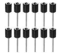 sourcing map 12pcs 3/8 Inch Sanding Drum Rubber Mandrels 2.35mm Shank Sanding Sleeve Holder for Drum Sander Rotary Grinder