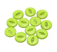 sourcing map 12pcs 32L Green Round Sewing Buttons 20mm 4/5" Resin 2-Hole Fish Eye Craft Replacement Button for Craft Decoration Pants Dress Skirt Clothing Fastener Buttons
