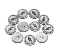 sourcing map 12pcs 32L Light Gray Round Sewing Buttons 20mm 4/5" Resin 2-Hole Fish Eye Craft DIY Replacement Button for Craft Pants Dress Skirt Clothing Fastener Buttons
