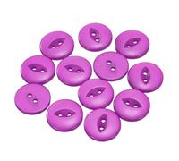 sourcing map 12pcs 32L Purple Round Sewing Buttons 20mm 4/5" Resin 2-Hole Fish Eye Craft Replacement Button for Craft Decoration Pants Dress Skirt Clothing Fastener Buttons