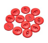 sourcing map 12pcs 32L Red Round Sewing Buttons 20mm 4/5" Resin 2-Hole Fish Eye Craft Replacement Button for Craft Decoration Pants Dress Skirt Clothing Fastener Buttons