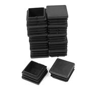 sourcing map 12Pcs 35mm x 35mm Plastic Blanking End Caps Square Tubing Pipe Insert