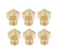 sourcing map 12pcs 3D Printer Nozzle M7 Brass Nozzle 0.2mm,0.3mm,0.4mm,0.5mm,0.8mm,1mm,for 3D Printer Extruder 1.75mm Filament