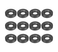 sourcing map 12pcs 5/16" Black Flat Washer for M8 Screw, Steel Metal Washers 8mm ID 20mm OD 5mm Length for Industrial, Screws Bolts