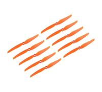 sourcing map 12Pcs 7035 RC Propellers Blade Prop 2 Vane 17.8cm Dia Plastic for RC Aircraft Quadcopter Prop Replacement, Orange with 9 Plastic Washers