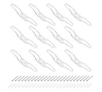 sourcing map 12Pcs 80x12mm Blind Cord Cleats, Blind String Safety Rope Plastic Holder, Window Cord Hooks with Screws for Curtains Sun Shades Ropes, Clear