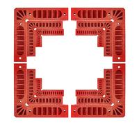 sourcing map 12pcs 90 Degree Positioning Squares Set 3 Sizes 3"/4"/6" (80/100/150mm) Right Angle Corner Clamps Woodworking Tools for Cabinets Picture Frames and Boxes, Red