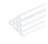 sourcing map 12pcs Acrylic Round Rods 1/4" x 12" Clear Acrylic Dowel Rods Sticks Plastic Sticks Strip for DIY Crafts Lighting Gardening Decorations - 6mm x 300mm