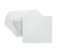 sourcing map 12pcs Adhesive Acoustic Panels Rectangle High-Density Sound Proof Felt Self Stick Non-Slip Anti Vibration Pads Anti-Skid Noise 12 Inch Long x 0.39 Inch Thick, White