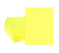 sourcing map 12pcs Adhesive Acoustic Panels Rectangular High-Density Sound Proof Felt Self Stick Non-Slip Anti Vibration Pads Anti-Skid Noise 16"x12"x0.35" (LxWxT), Yellow