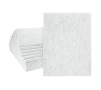 sourcing map 12pcs Adhesive Acoustic Panels Rectangular High-Density Sound Proof Felt Self Stick Non-Slip Anti Vibration Pads Anti-Skid Noise 16"x12"x0.35" (LxWxT), Silver Gray