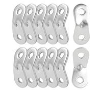 sourcing map 12PCS Aluminum Alloy Guyline Rope Tensioner, Adjustable Cord Adjuster Tent Tensioners for Camping Accessories, Guy Line Adjusters Wind Rope Buckle for Outdoor Hiking Silver tone