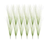 sourcing map 12Pcs Artificial Grass Plants, 18.5" Plastic Fake Wheat Grass Greenery Shrubs Outdoor Artificial Shrubs Faux Bushes for Home Garden Front Decor, Green