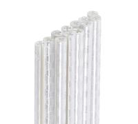 sourcing map 12pcs Bike Reflective Spoke Skins 0.2" Plastic Bicycle Spoke Reflectors Spoke Covers Trim Wrap Wheel 360°Visibility for Road Mountain Bike Motorcycles Decoration, White