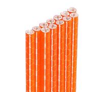 sourcing map 12pcs Bike Reflective Spoke Skins 0.2" Plastic Bicycle Spoke Reflectors Spoke Covers Trim Wrap Wheel 360°Visibility for Road Mountain Bike Motorcycles Decoration, Orange