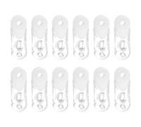 sourcing map 12Pcs Blind Cord Weight, 88.5mm Curtain Blinds Handles Plastic Pull String Pendants for Window Shutter Vertical Roller Blinds Accessories, White